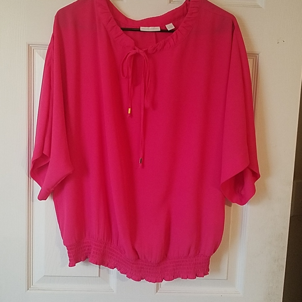 Pink summer blouse